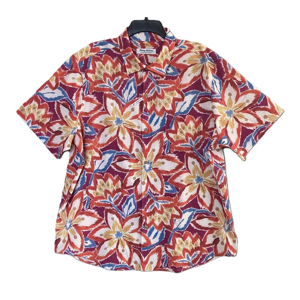 Tommy Bahama Shirt Men's XL "The Bahama Coast" Flora Fusion Stretch NEW